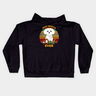 Best Westie Dad Ever Kids Hoodie